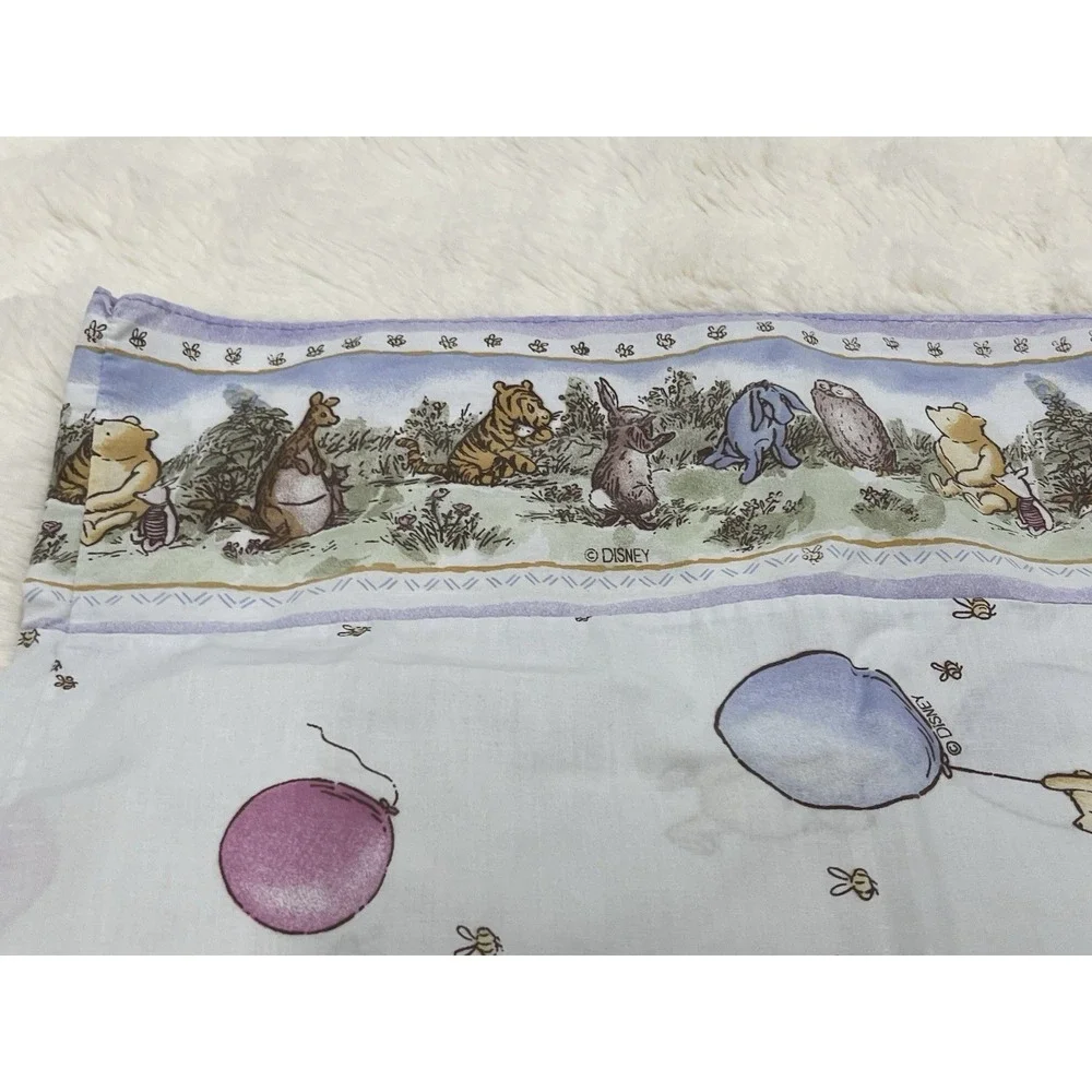 Classic Winnie The Pooh & Friends Balloons Pillow Case Disney Standard Vintage